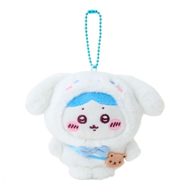 The Chiikawa × Sanrio Characters collaboration features mascots in fuzzy costume crossovers, with 21 new items releasing June 13 nationwide